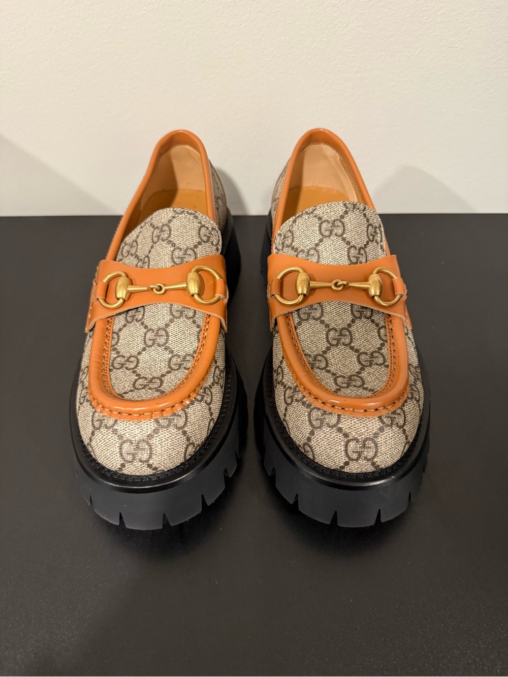 Gucci Harald Horsebit Platform Loafers